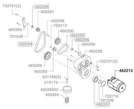 AL-KO 38 E, 462213 Silnik