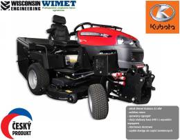 Wisconsin Engineering W3800 Pirana traktor ogrodowy z wysokim wysypem silnik Kubota Diesel 21 KM