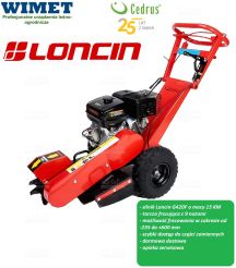 CEDRUS FR01 karczownik / frez do pni / GF 420 / 14,7 KM / tarcza 30 cm /  9 sztuk zębów /