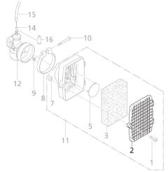 Pokrywa filtra powietrza, solo 423