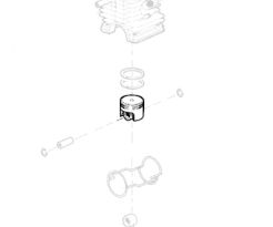 Solo 639 Tłok kompletny 39 mm / 2200313