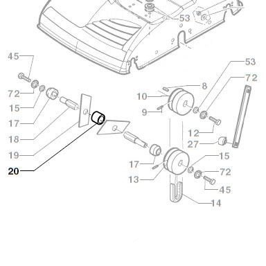 Solo 4018450 / Tuleja dystansowa