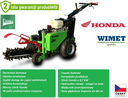 LASKI TR 60/13 HC Koparka łańcuchowa silnik Honda rozruch elektryczny / 11,9 KM / 60 cm / ZAPYTAJ O TERMIN DOSTAWY I POTWIERDŹ CENĘ !!!
