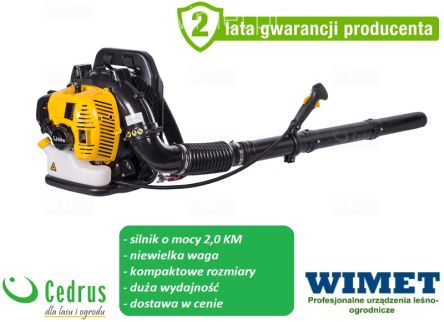 CEDRUS DM04 dmuchawa spalinowa plecakowa / 2,0 KM / 41,5 ccm / wydajność do 864 m3/h 