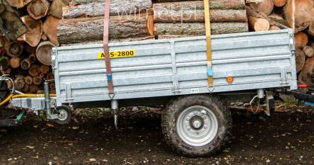 Agroservis wykończenie przyczepy ANS3500 w ocynku