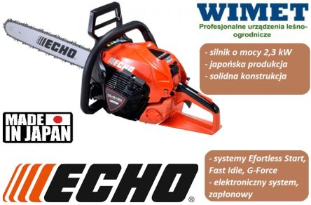 Pilarka spalinowa ECHO CS 4510ES / 2.3 kW / 3,1 KM / 45 ccm / prowadnica Oregon 38 cm /łańcuch .325 * 1,3 mm - DOSTĘPNA OD RĘKI !!! SUPER PROMOCJA !!!