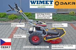 DAKR zestaw mikrociągnik Panter FD-2H z kosiarką jednobębnową RZS70 K