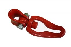 Bystroń klamra 45 stopni 7/8 obrotowa czerwona