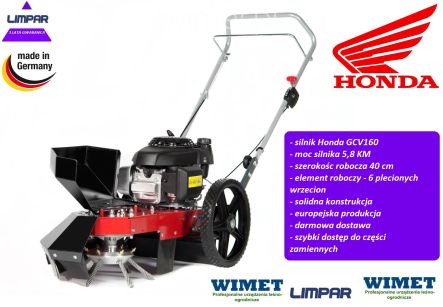 LIMPAR Turbo IV GCVx170 odchwaszczarka spalinowa / 4,8 KM / szerokośc robocza 40 cm / 6 wrzecion
