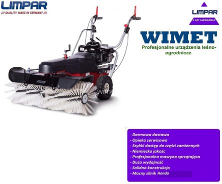 Limpar 104 Pro Zamiatarka walcowa silnik Honda GXV 160 OVH / 100 cm