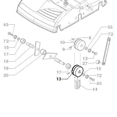 Solo 2025870 / Koło pasowe noży