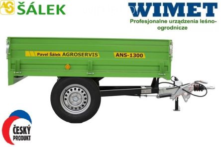 Agroservis przyczepa komunalna ANS1300 1,0 t ładowności