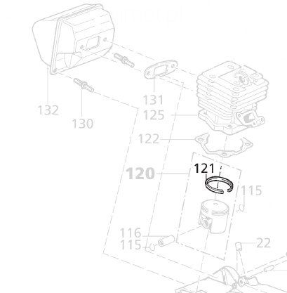 Solo 644 Pierścień tłoka / 2048229