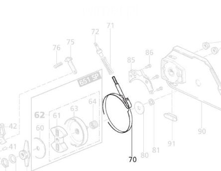 Taśma hamulaca, solo 644