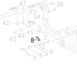 Element łączący cięgno gazu, solo 644, 639 / 2036412