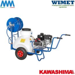 MM Opryskiwacz taczkowy spalinowy 70 l / 30 bar / 8 l/min / pompa MM-308 / silnik Kawashima KM26 2-suw 1,5 KM / zasięg 6-7 m