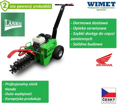 Laski TR50/6.5 koparka łańcuchowa silnik Honda / 5,5 KM / ramie 50 cm / ZAPYTAJ O TERMIN DOSTAWY I POTWIERDŹ CENĘ !!!