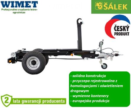 Agroservis przyczepa kontenerowa AKN3000 2,2 t ładowności