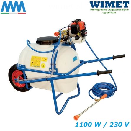 MM Opryskiwacz taczkowy elektryczny 90 l / pompa AR-DUE / 20 bar /13 l/min / silnik 900W / 230 V / zasięg 6-7 m