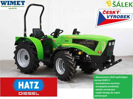 Agroservis ciągnik komunalny z przednią osią skrętną Cabrio 26HTD Excellent