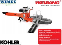 Weibang WBLV50K odkurzacz naburtowy / Kawasaki FJ180V/ 5,5 KM / 179 cm3 / wydajnośc do 3540 m3/h / wąż ssący 4 m / śr. 160 mm