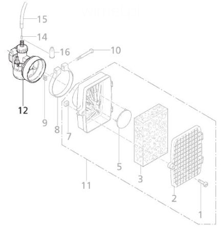 Gaźnik kompletny, solo 423 / 2300558