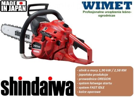 Pilarka spalinowa Shindaiwa 390 SX / 1.9 kW / 38.4 cc - 