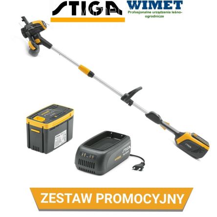 STIGA GT 500e Podkaszarka akumulatorowa (zestaw z akumulatorem 2 Ah i ładowarką EC 415 S) 