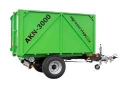 Agroservis - kontener wysoki na bioodpad do przyczepy AKN 3000