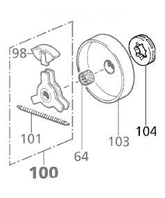 Zębatka pływająca łańcucha .325, solo 644/651
