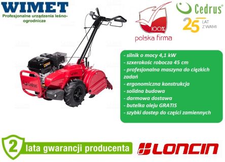 CEDRUS GL03 PRO LC glebogryzarka spalinowa / 4,1 kW / 196 ccm