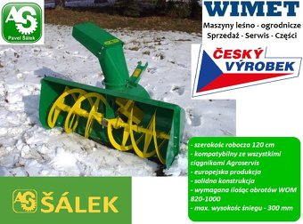 Agroservis frez śnieżny 120 cm SF-1200