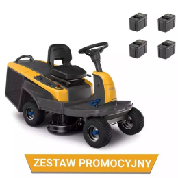 STIGA Swift 372e traktor akumulatorowy /4x 5 Ah + ładowarka pokładowa