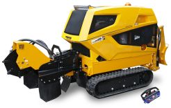 LASKI Predator 56 RX karczownik do pni sterowany radiowo (ze spychaczem, mulczownikiem i wciągarką)