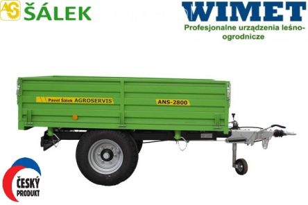 Agroservis przyczepa komunalna ANS2800 2,2 t ładowności