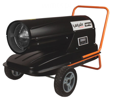 XARAM Energy XDFT-30 Exclusive Nagrzewnica olejowa / 30 KW / Cyfrowy wyświetlacz, timer, manometr, regulacja pompy, filtr paliwa (DOSTAWA OD RĘKI)