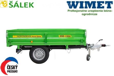 Agroservis przyczepa komunalna ANS1900 1,33 t ładowności