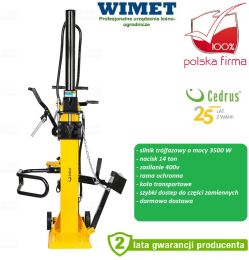 CEDRUS łuparka pionowa 14 ton / 400 V / 3500 W - CEDLS09V