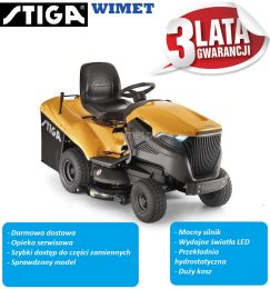 STIGA ESTATE 7102 W / Traktor ogrodowy / ST 700 , 2 cylindry / 708 ccm / 13,6 kW / 2400 obr /  hydrostat / 102 cm, 300 l - NOWOŚĆ 2025 (większy silnik)