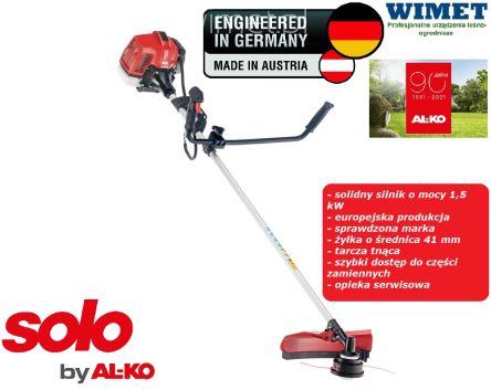 Solo 140 B Kosa spalinowa / 1,5 kW / 2,04 KM / 40,20 ccm / lekka 7,7 kg / 127615 - DOSTĘPNA OD RĘKI !!!