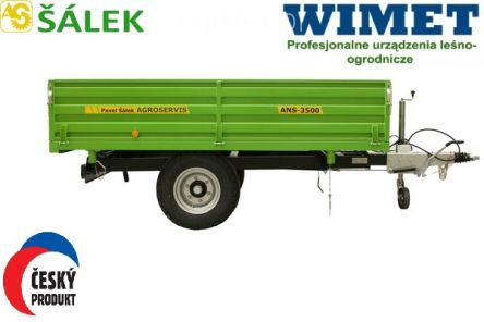 Agroservis przyczepa komunalna ANS3500 2,8 t ładowności 