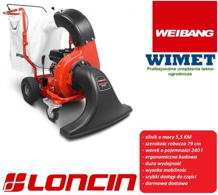WEIBANG WBLV506C odkurzacz samojezdny / Loncin G200F / 6,0 KM / szerokośc robocza 79 cm / worek 240l / 2 butelki oleju gratis /- DOSTĘPNY OD RĘKI !!!