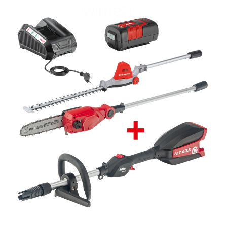 AL-KO ZESTAW MULTITOOL SOLO MT 42.2 Li akumulatorowy z akumulatorem 5 Ah + ładowarka + HTA 4245.2 + CSA 4220.2  - ZESTAW DOSTĘPNY OD RĘKI !!!  SUPER PROMOCJA !!!!