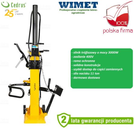 CEDRUS łuparka pionowa 11 ton / 230V / 3000 W - CEDLS08V