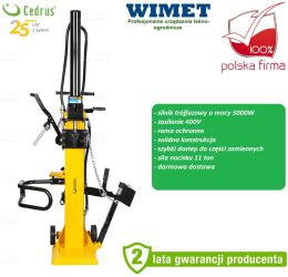 CEDRUS łuparka pionowa 11 ton / 230V / 3000 W - CEDLS08V